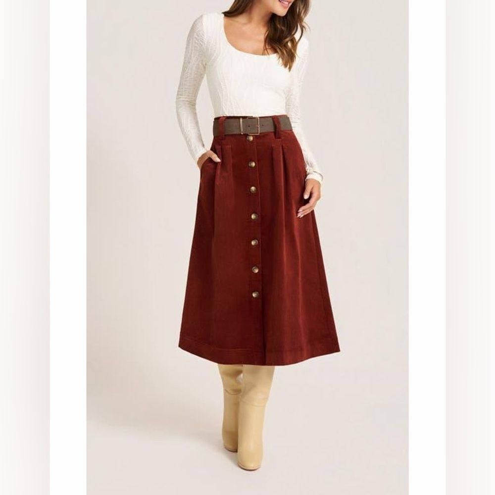 Matty M Marlowe Corduroy Skirt Size Medium